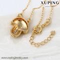 43084 Xuping fashion jewelry gold special design necklace with Synthetic zircon